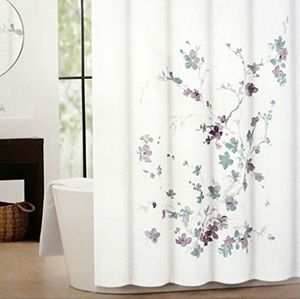 Tahari Home Purple & Blue Floral Shower Curtain